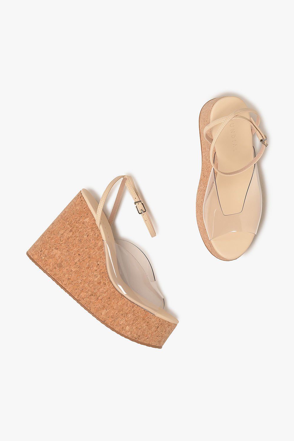 Sandália Feminina Anabela Mundial Elenora Bege 3