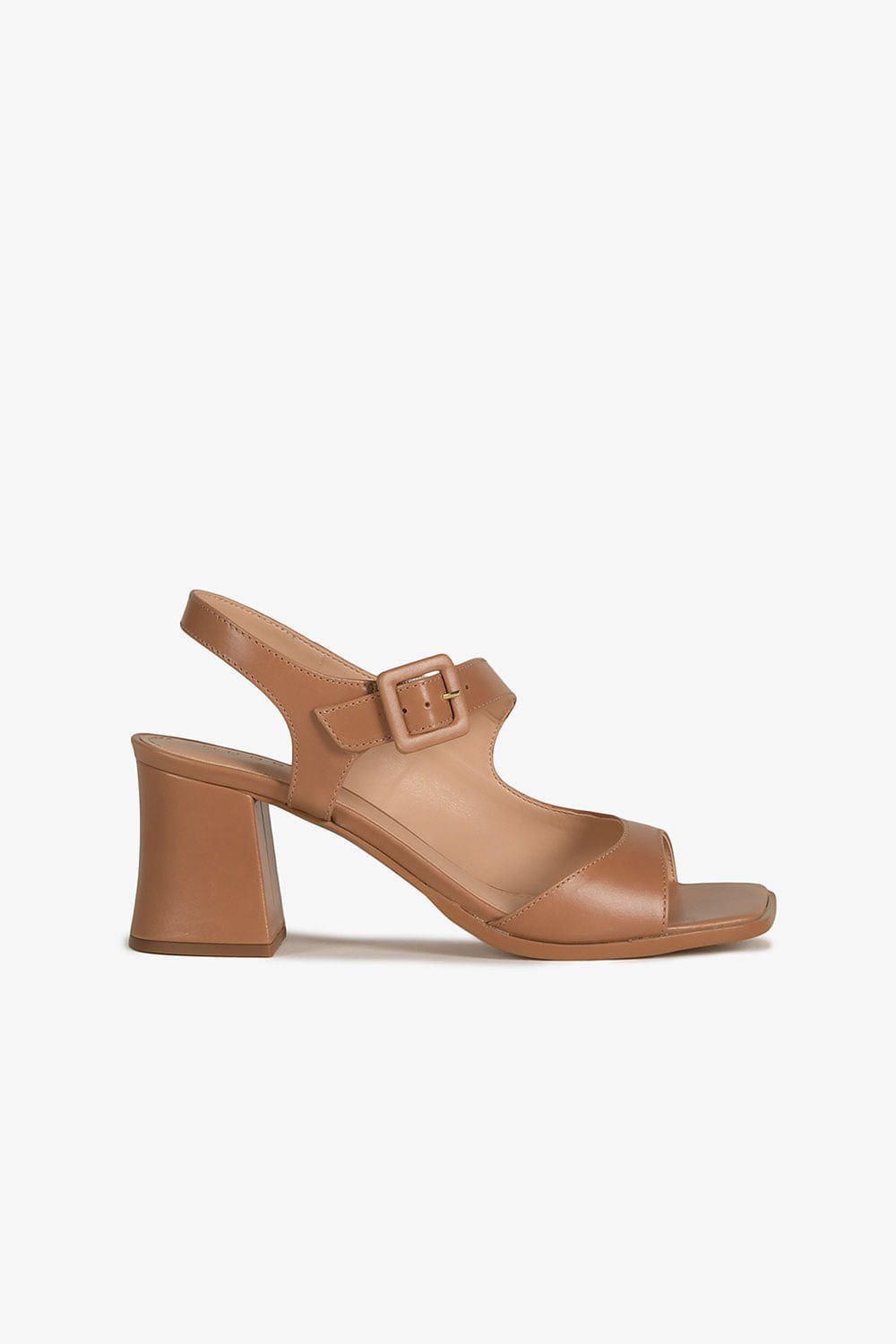 Sandália Feminina Salto Alto Mundial Carina Caramelo 1