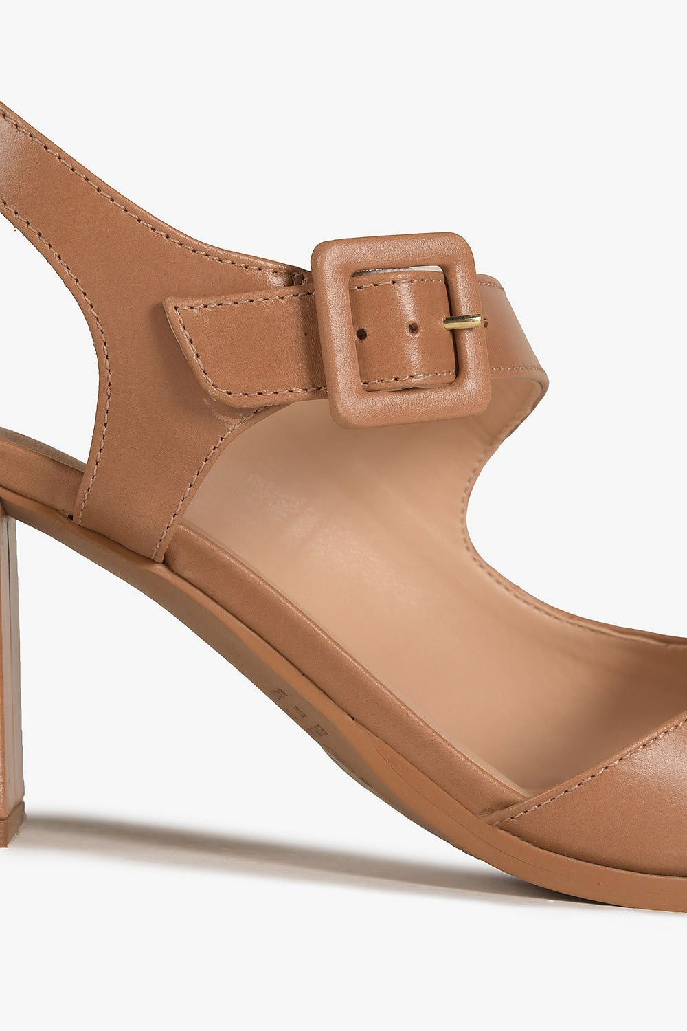 Sandália Feminina Salto Alto Mundial Carina Caramelo 2