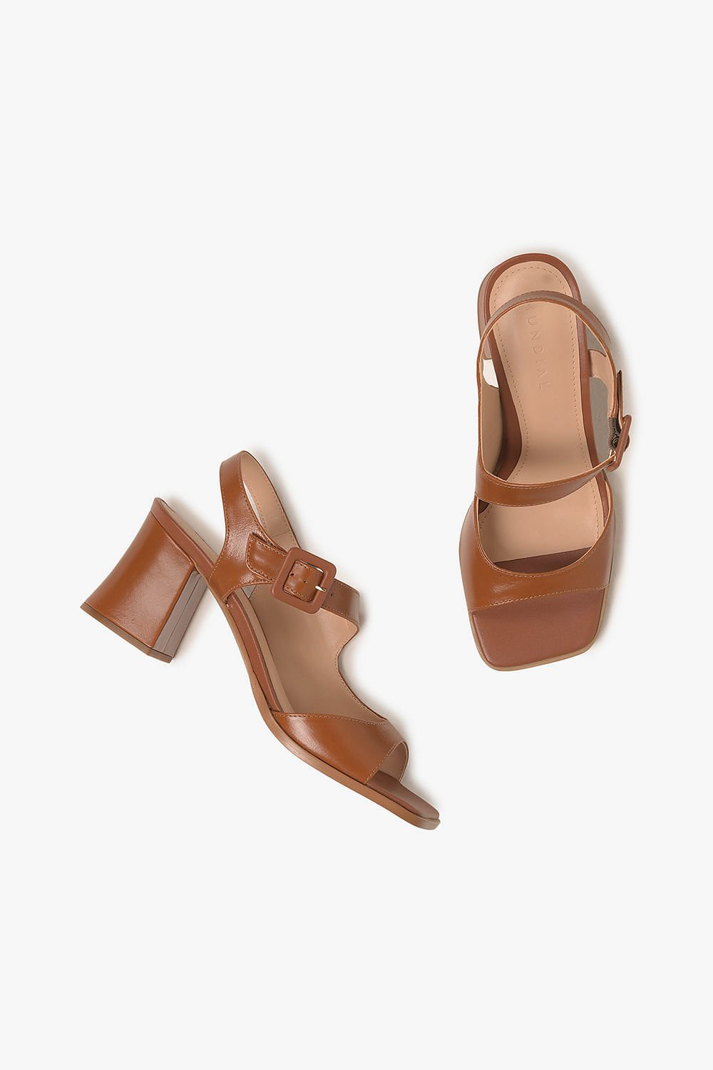 Sandália Feminina Salto Alto Mundial Carina Marrom 3