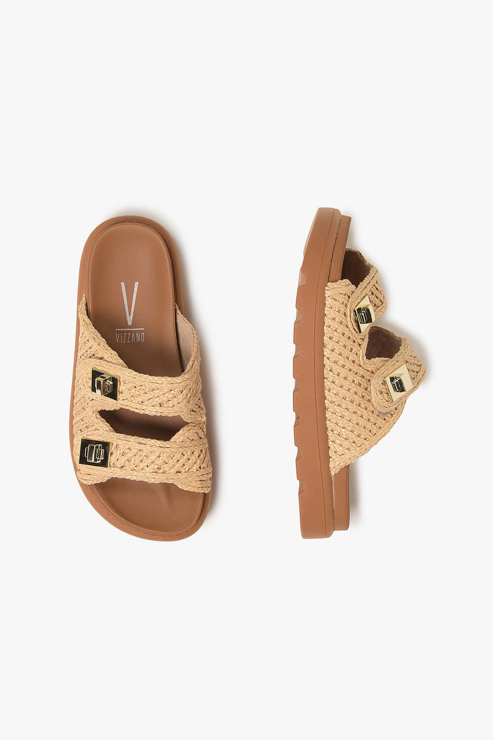 Papete Feminina Vizzano Yasmim Bege 3