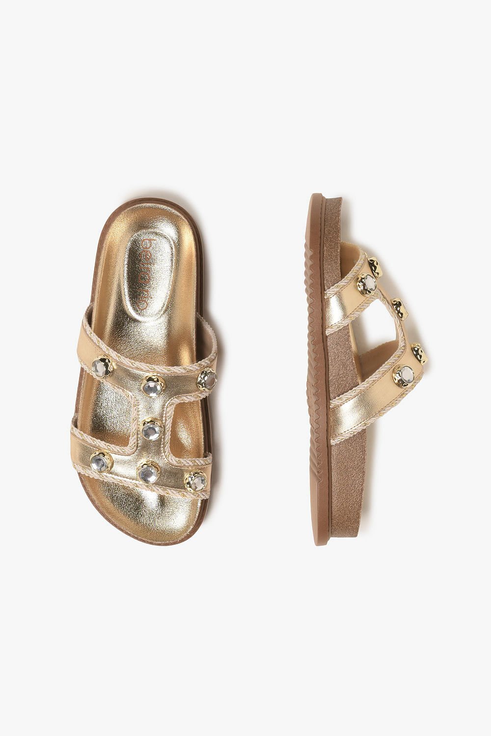 Papete Feminina Beira Rio Artemis Dourado 3