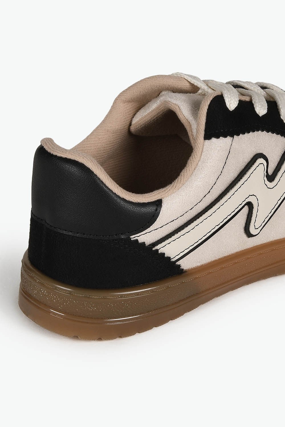 Tênis Feminino Moleca Elane Off White/Preto 2