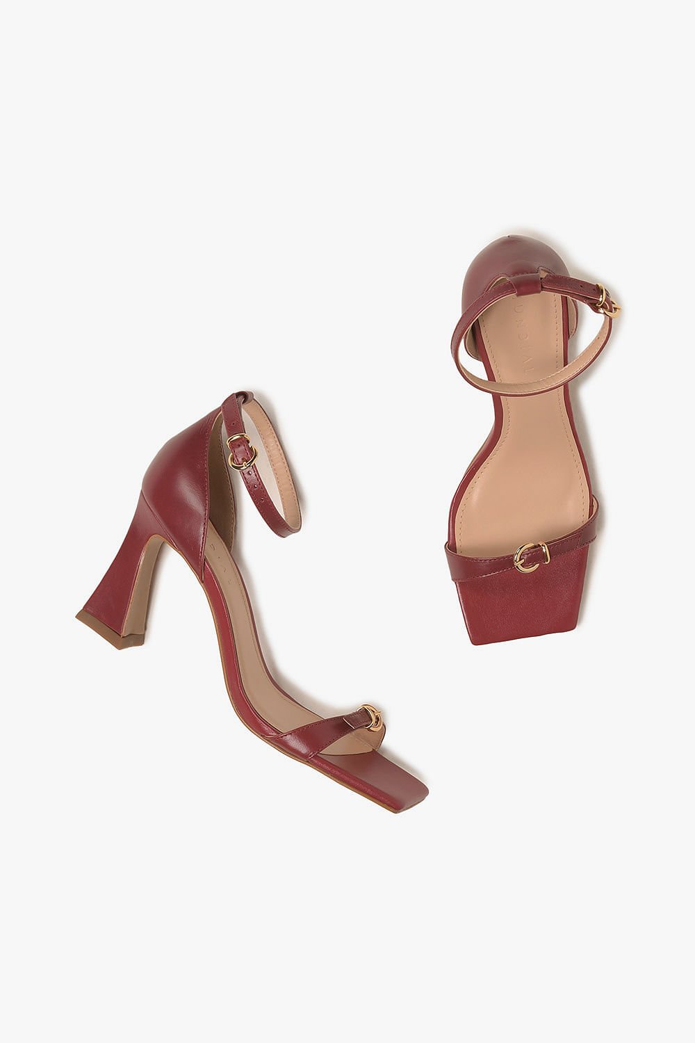 Sandália Feminina Salto Alto Mundial Apollonia Bordô 3