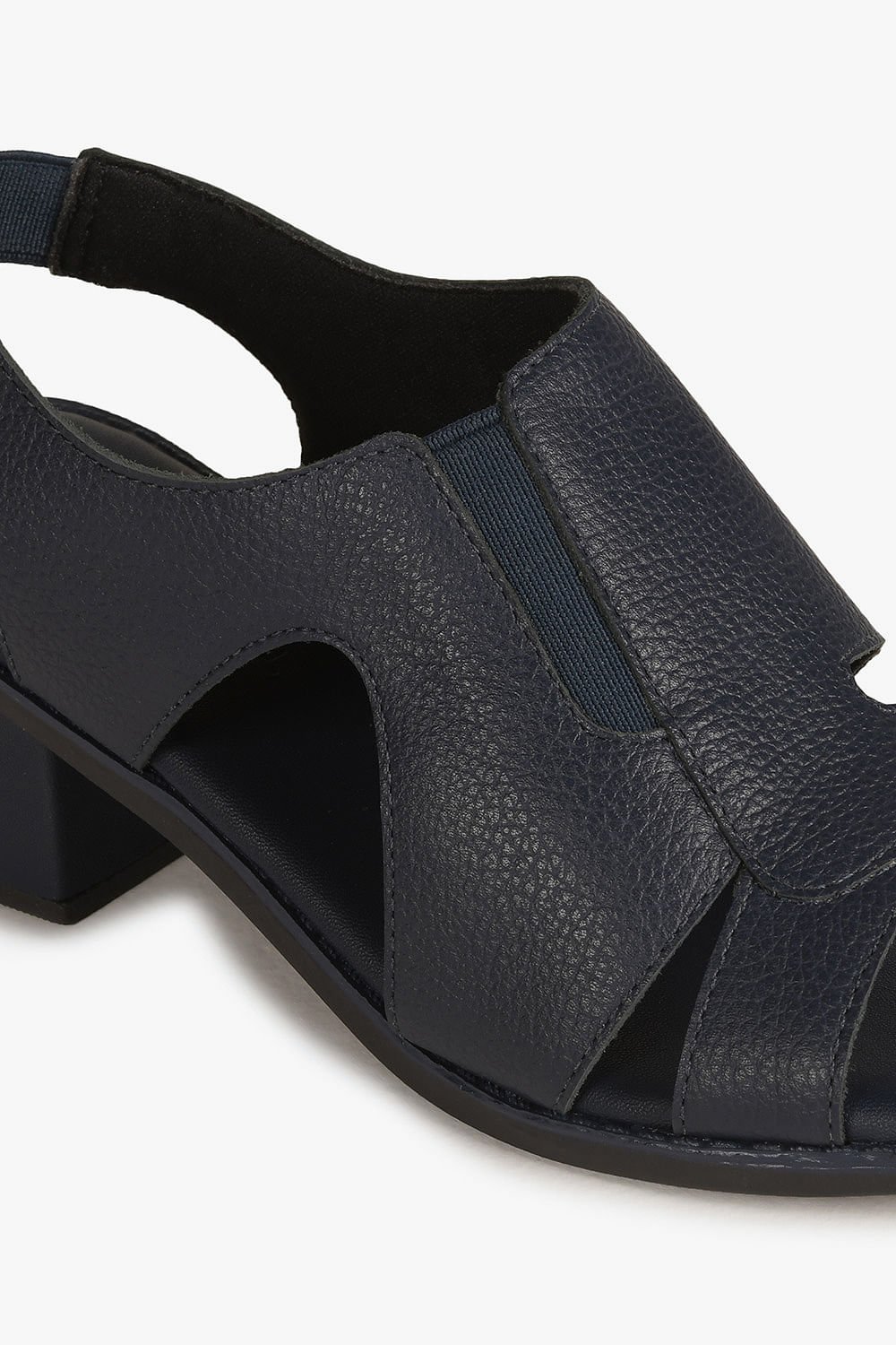 Sandália Feminina Salto Médio Mundial Celia Azul 2