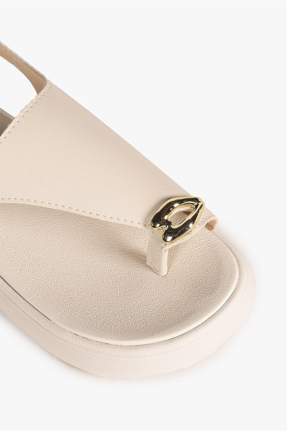 Sandália Infantil Flatform Molekinha Cecília Off White 2