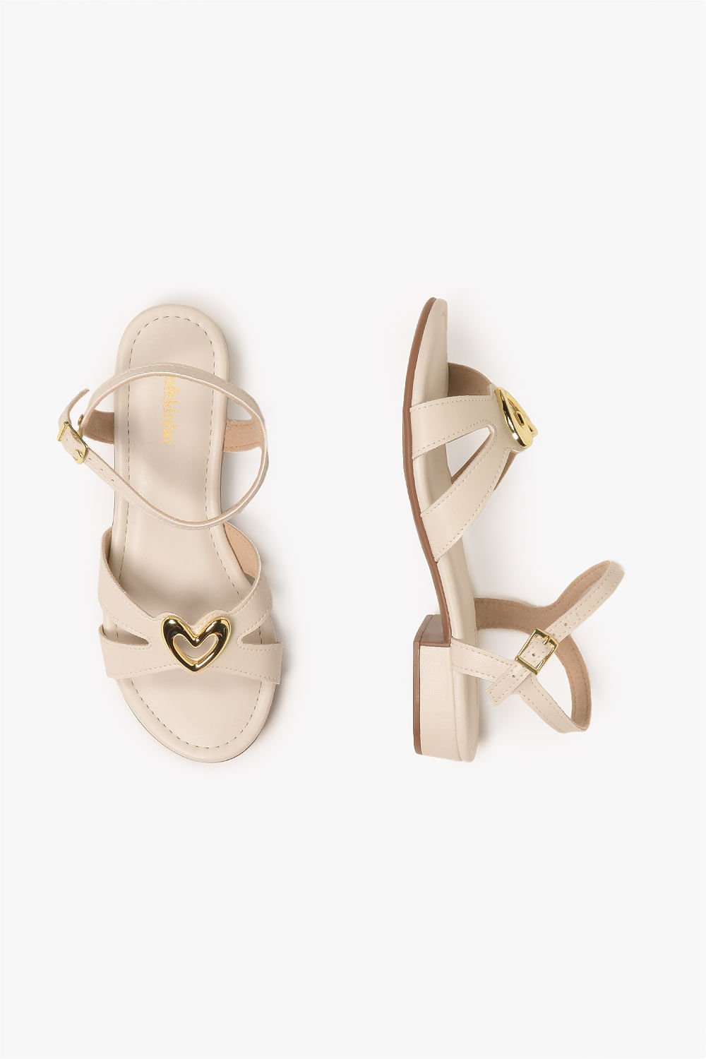 Sandália Infantil Salto Baixo Molekinha Lis Off White 3