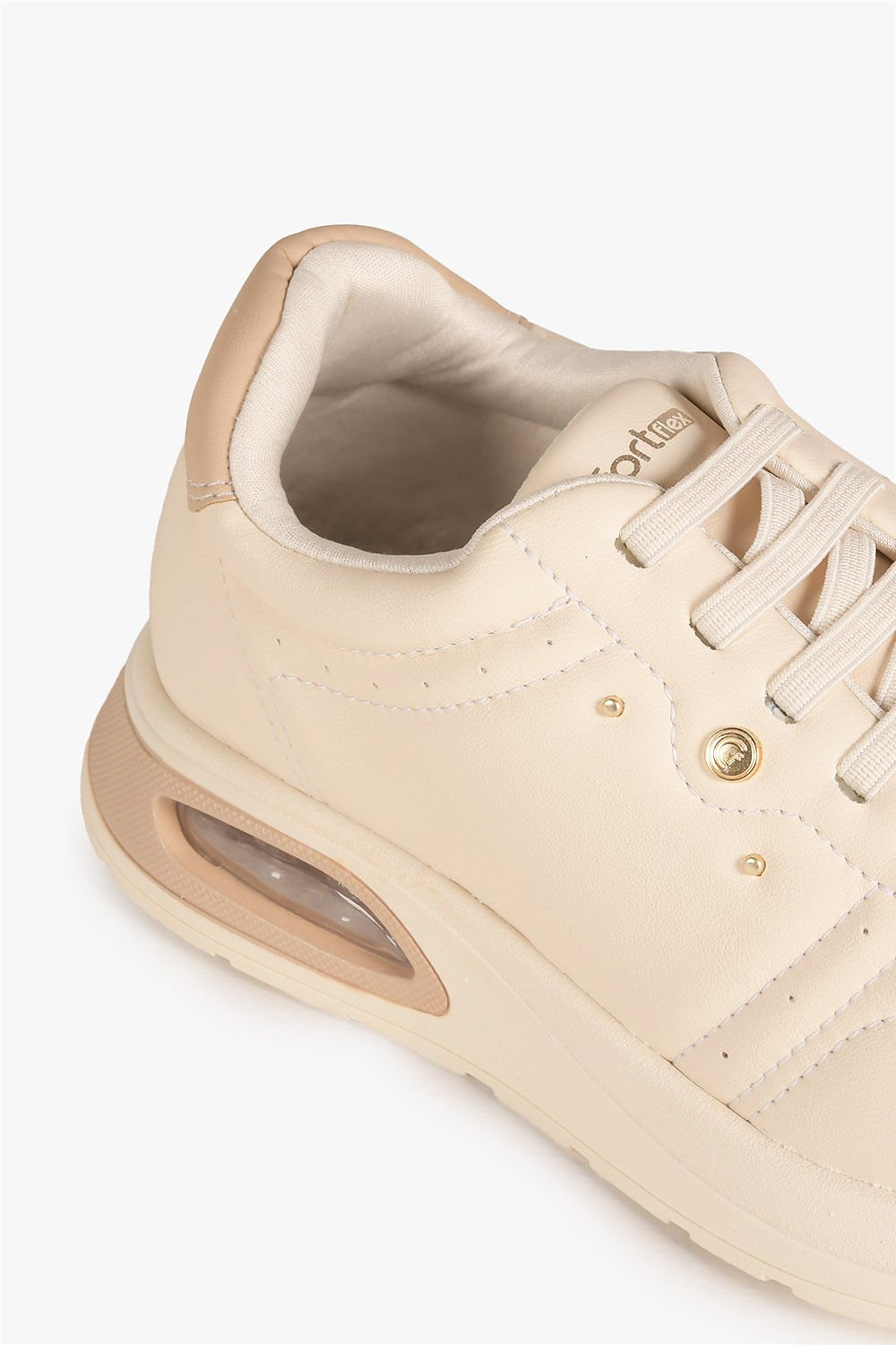 Tênis Feminino Plataforma Comfortflex Stryde Bege 2