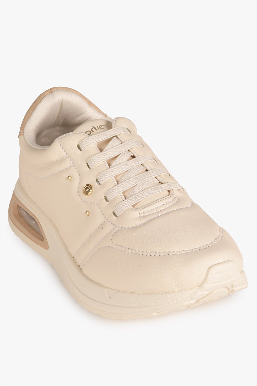 Tênis Feminino Plataforma Comfortflex Stryde Bege 4