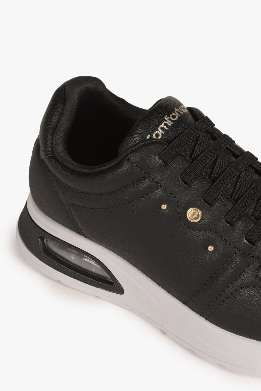 Tênis Feminino Plataforma Comfortflex Stryde Preto 2