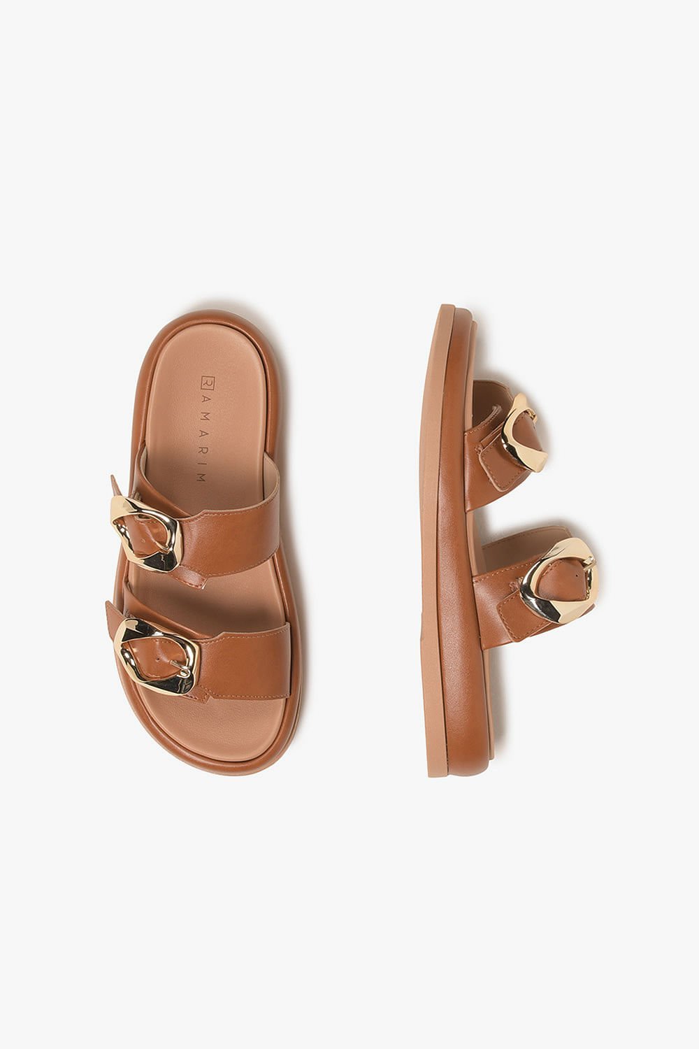 Papete Feminina Ramarim Milena Marrom 3