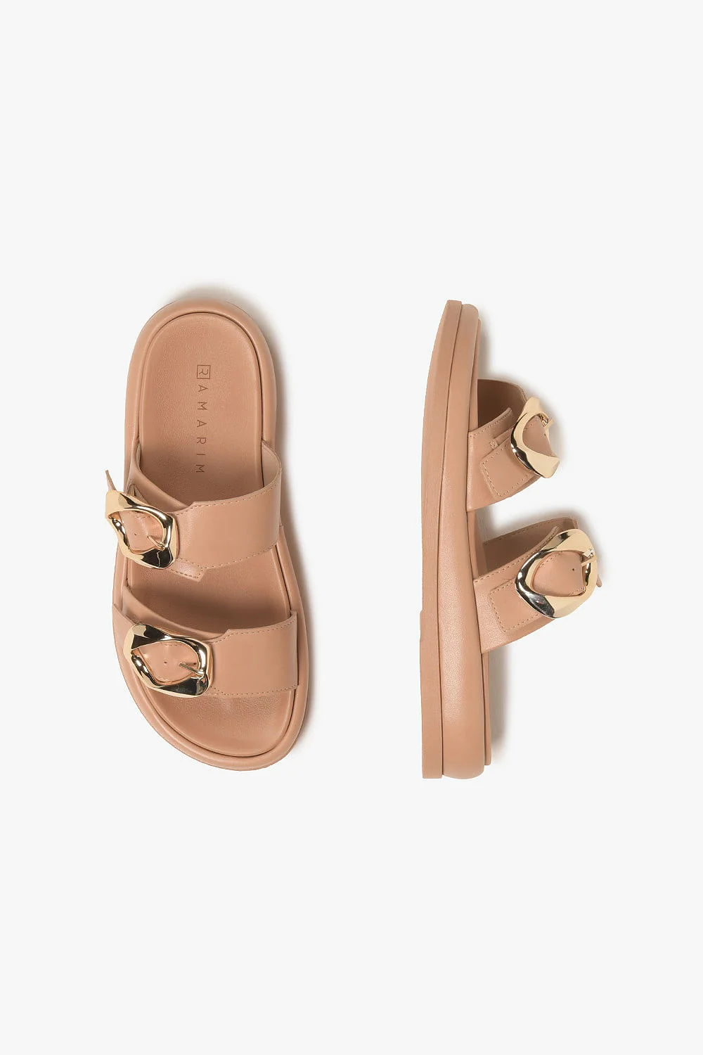 Papete Feminina Ramarim Milena Bege 3