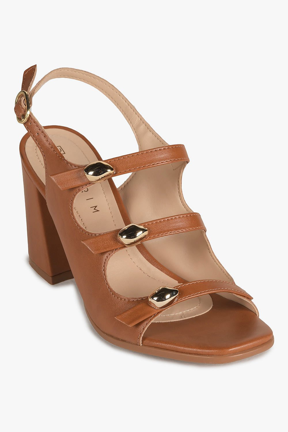 Sandália Feminina Salto Alto Ramarim Mariani Caramelo 4