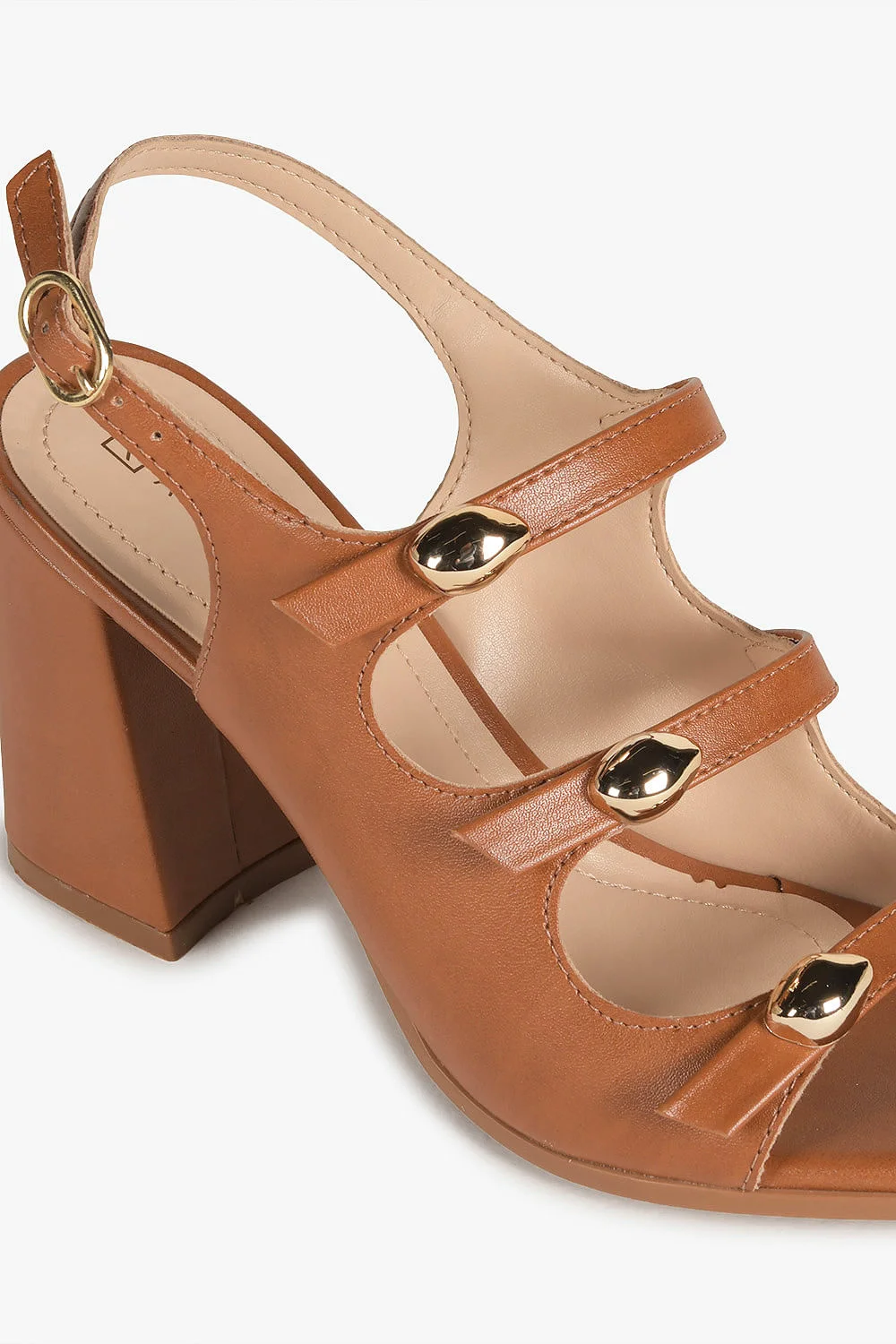 Sandália Feminina Salto Alto Ramarim Mariani Caramelo 2