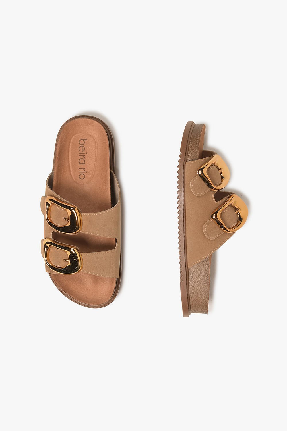 Papete Feminina Beira Rio Koraline Bege 3