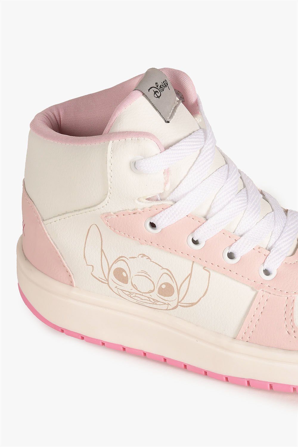 Tênis Infantil Cano Alto Danguinho Lillo Branco/Rosa 2