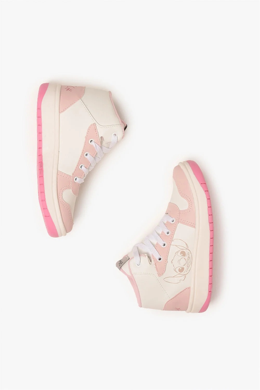 Tênis Infantil Cano Alto Danguinho Lillo Branco/Rosa 3