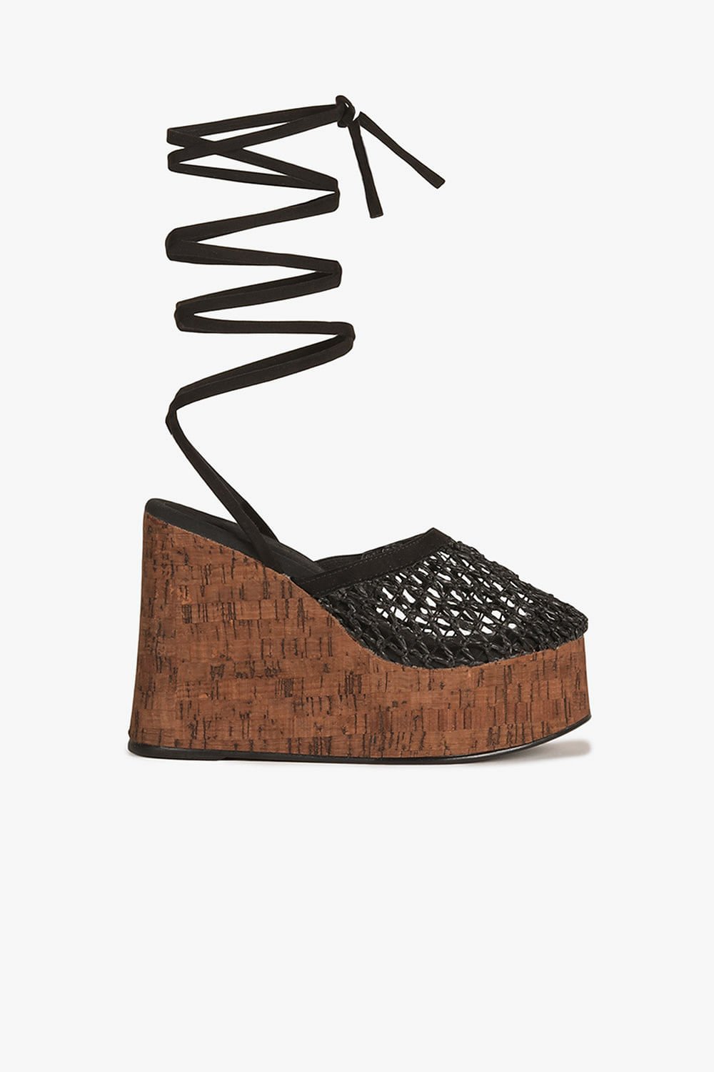 Sandalia Feminino Anabela Mundial Briene Preto 4