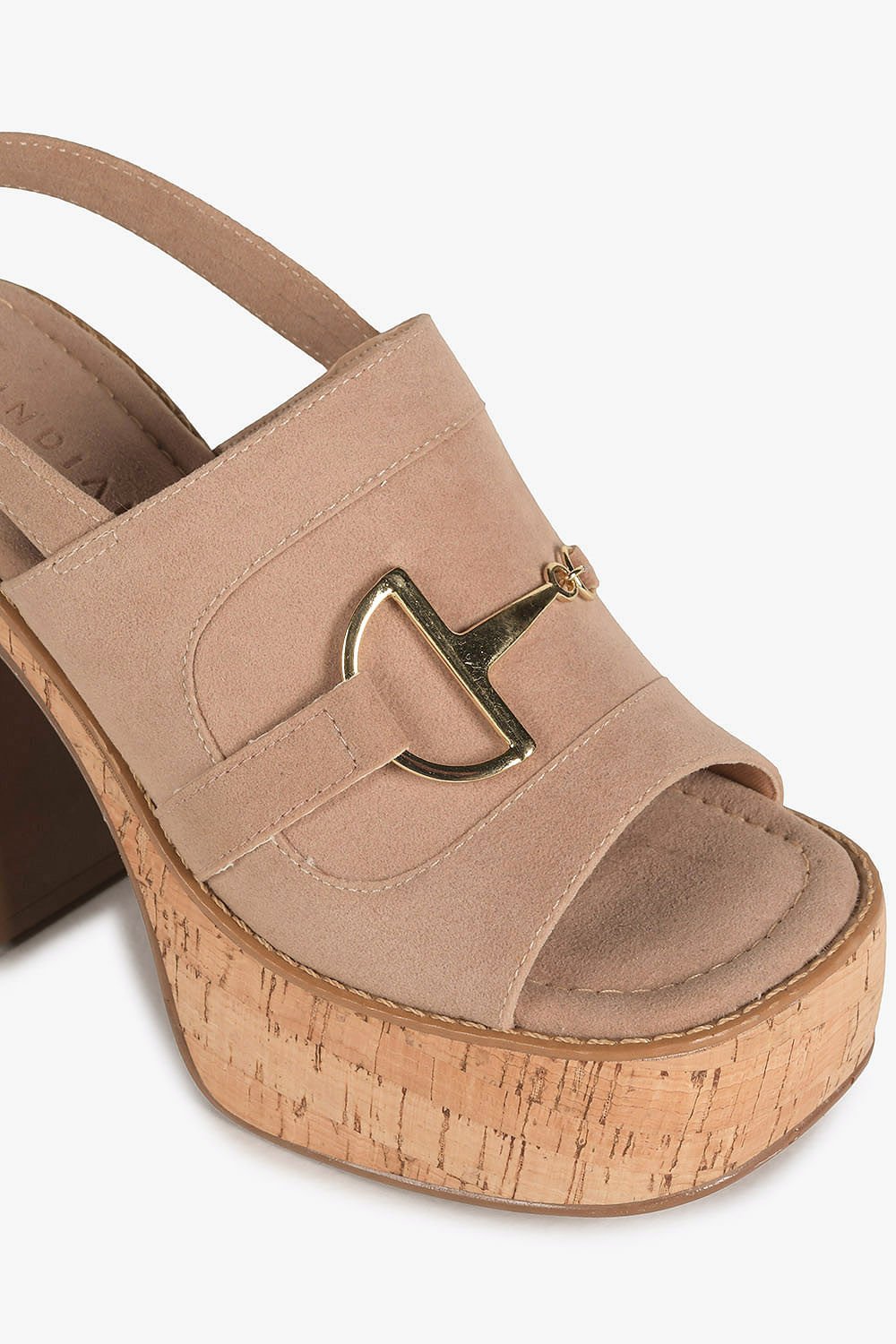 Sandália Feminina Meia-Pata Mundial Mayla Bege 2