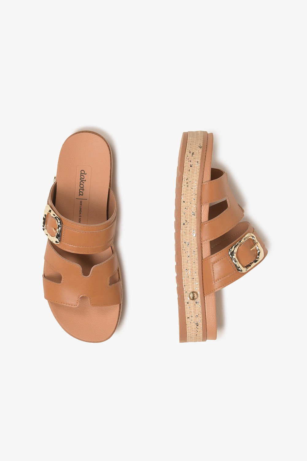 Papete Feminino Plataforma Dakota Adrienne Caramelo 3