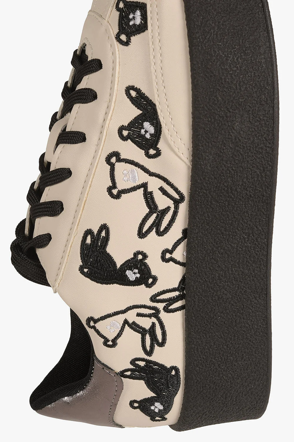 Tênis Feminino Plataforma Mundial Cyrene Bege 5