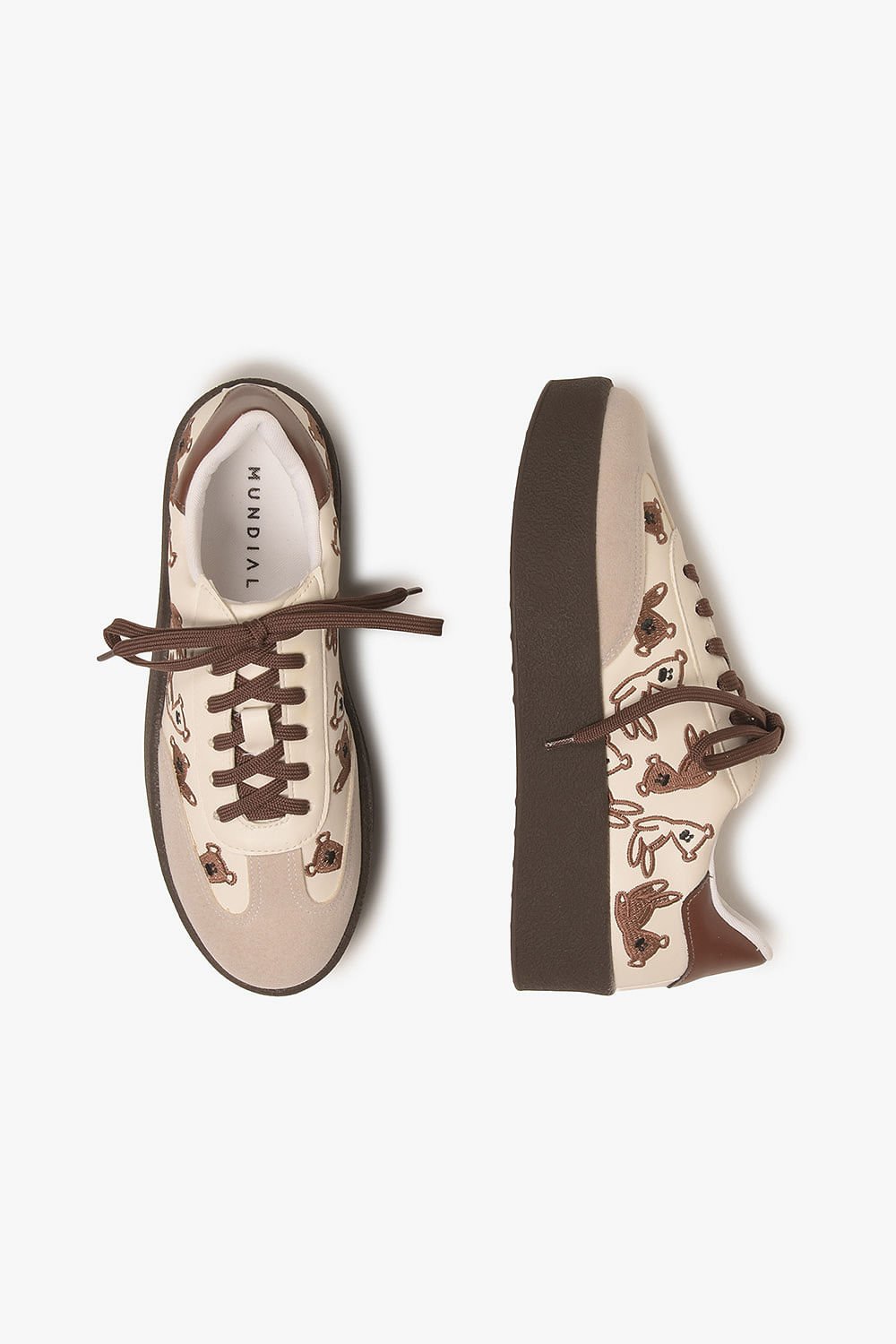 Tênis Feminino Plataforma Mundial Cyrene Marrom 3