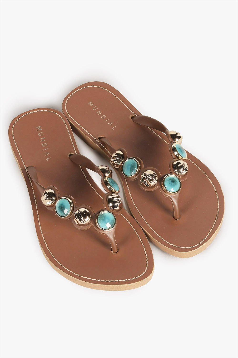 Chinelo Feminino Mundial Rafaelly Café 2