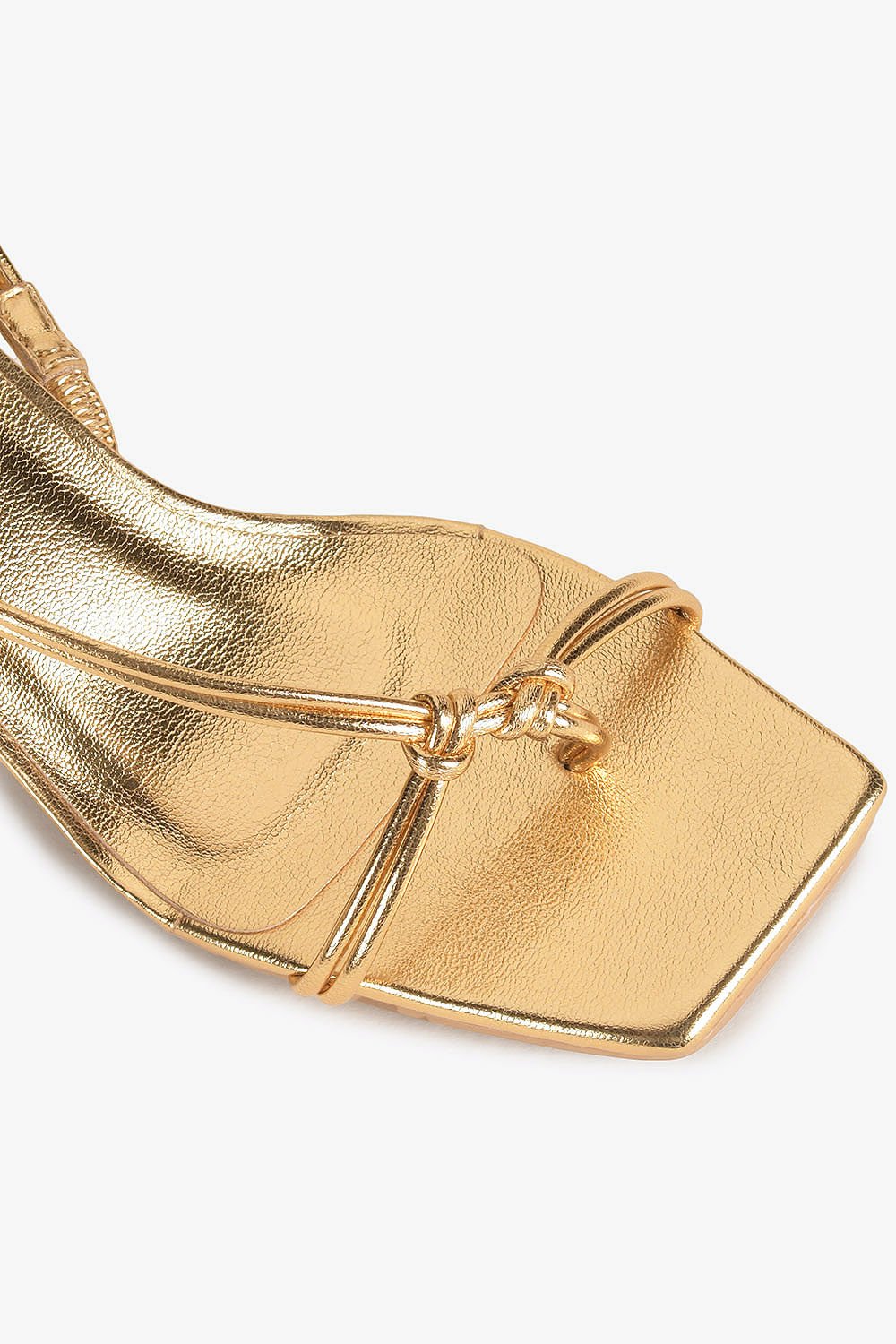 Sandália Feminina Salto Medio Mundial Havena Dourado 2