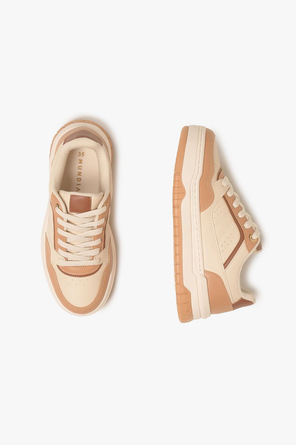 Tênis Feminino Plataforma Mundial Valeska Caramelo 3