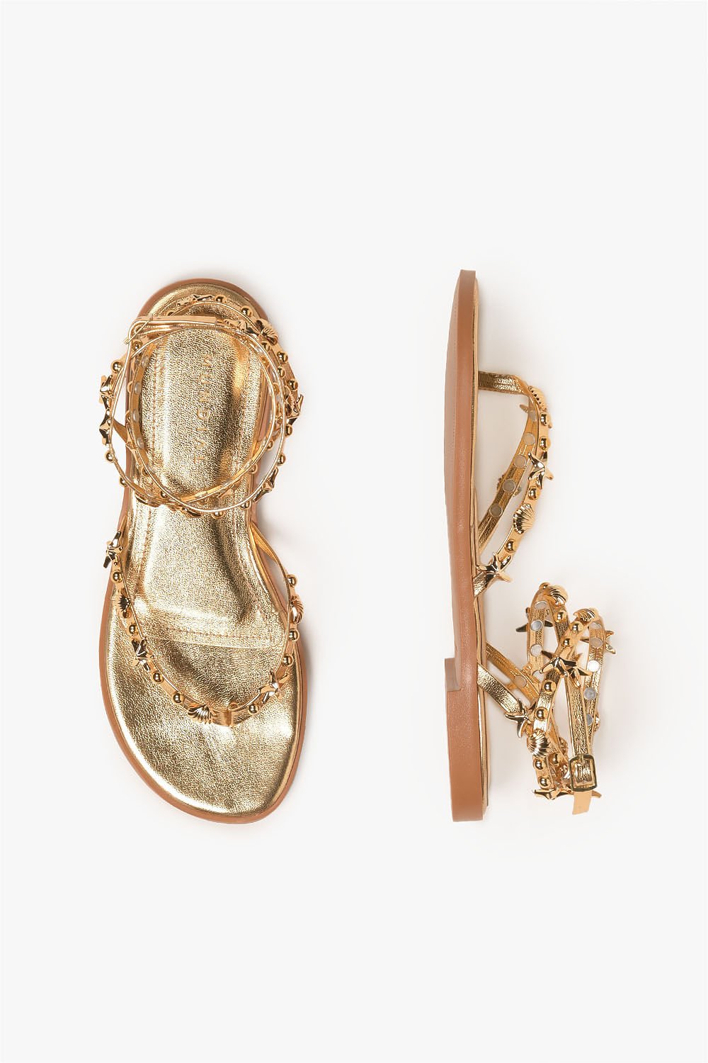 Rasteira Feminina Mundial Terezza Dourado 3