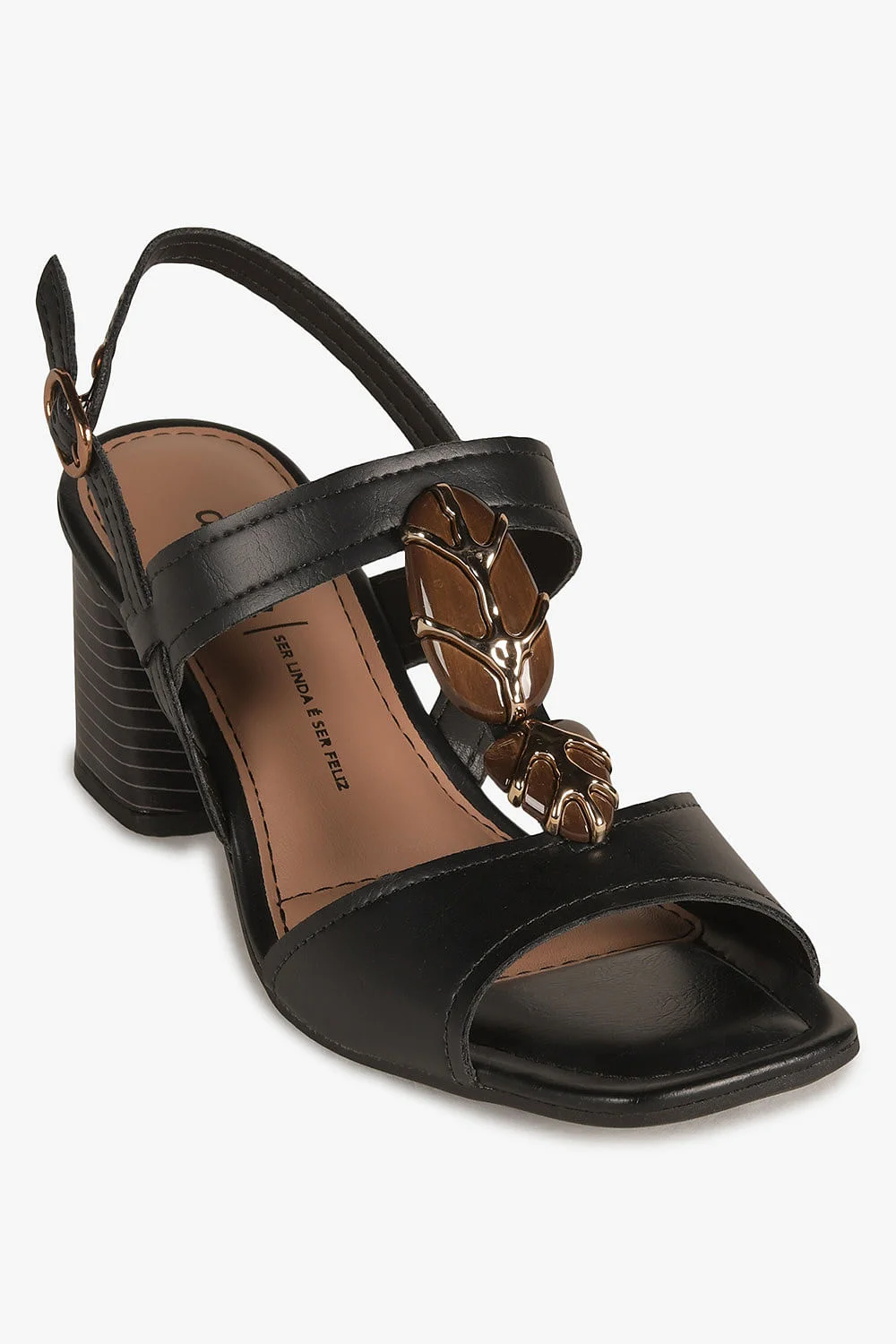 Sandália Feminina Salto Medio Dakota Pauline Preto 4