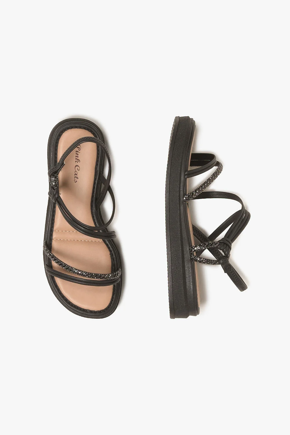 Sandália Infantil Pink Cats Nila Preto 3