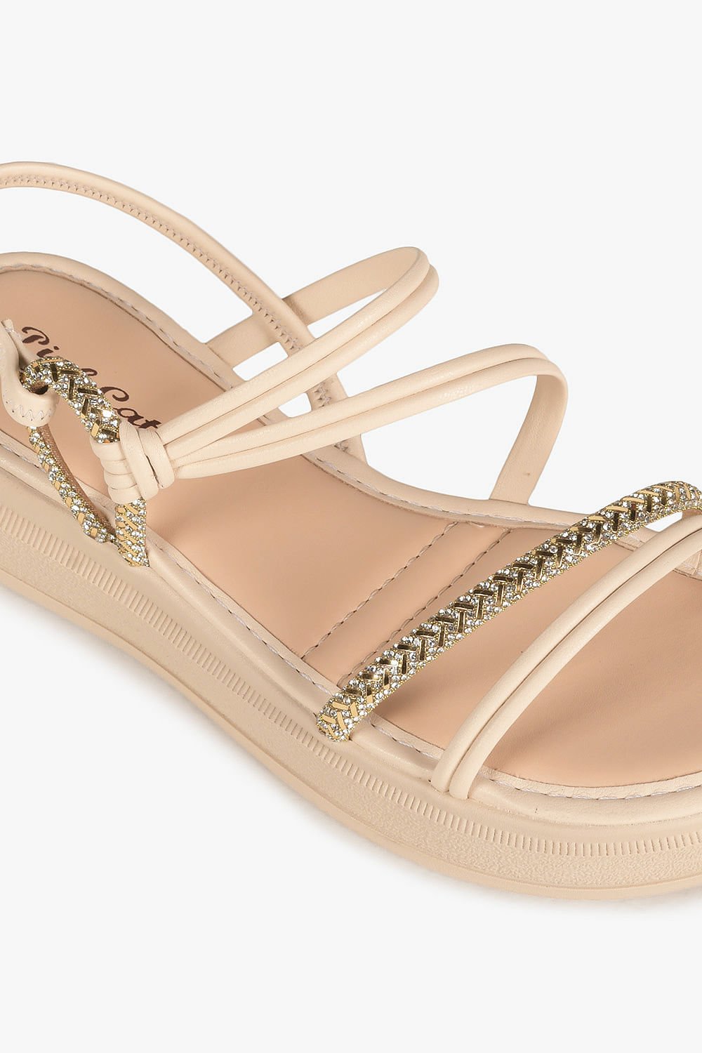 Sandália Infantil Pink Cats Nila Bege 2