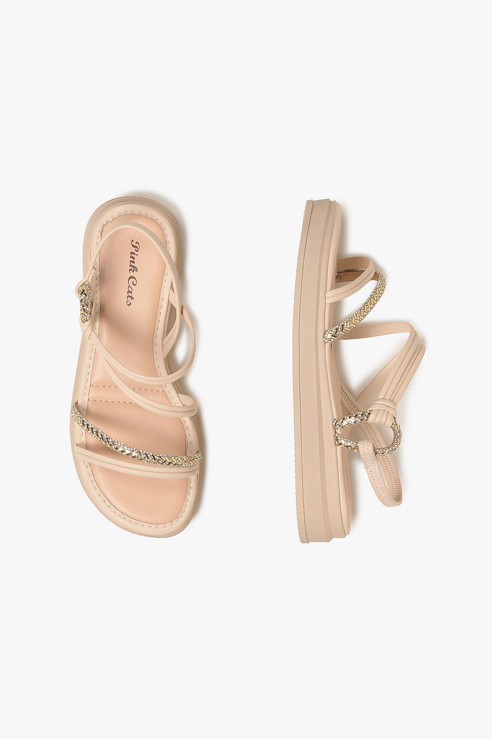 Sandália Infantil Pink Cats Nila Bege 3