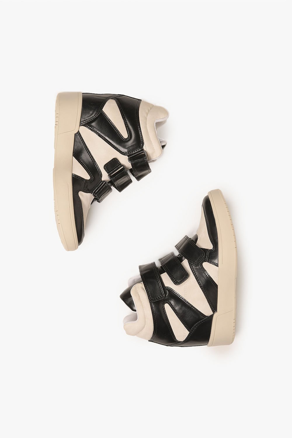 Tênis Feminino Cano Alto Mundial Anahi Bege/Preto 3