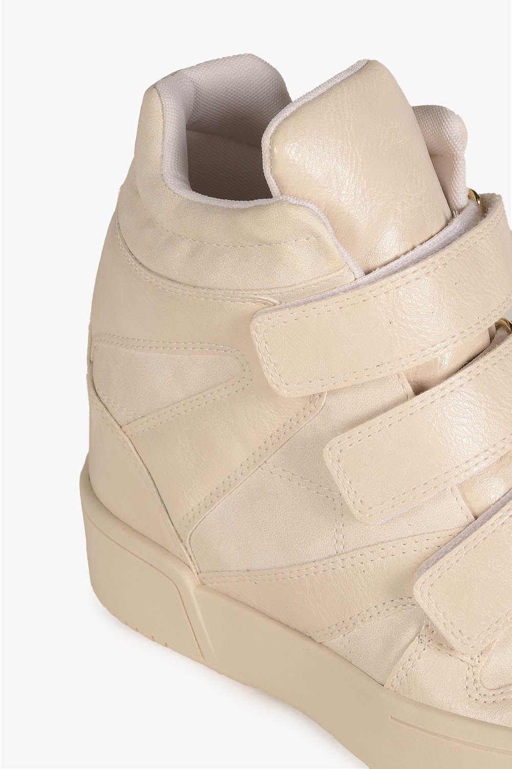 Tênis Feminino Cano Alto Mundial Anahi Off White 2