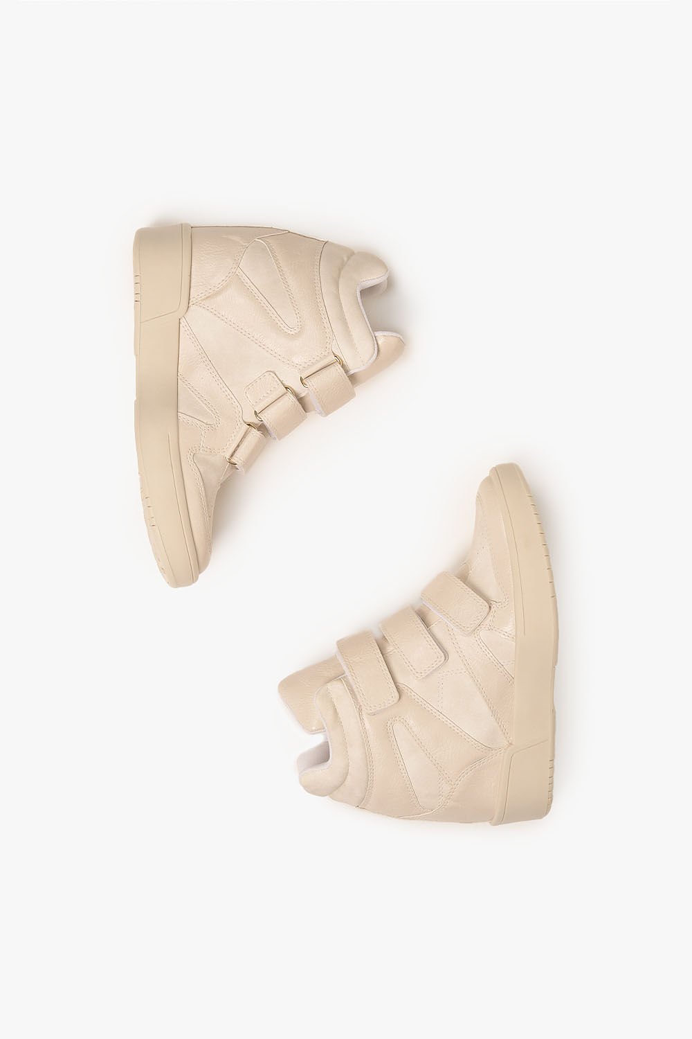 Tênis Feminino Cano Alto Mundial Anahi Off White 3