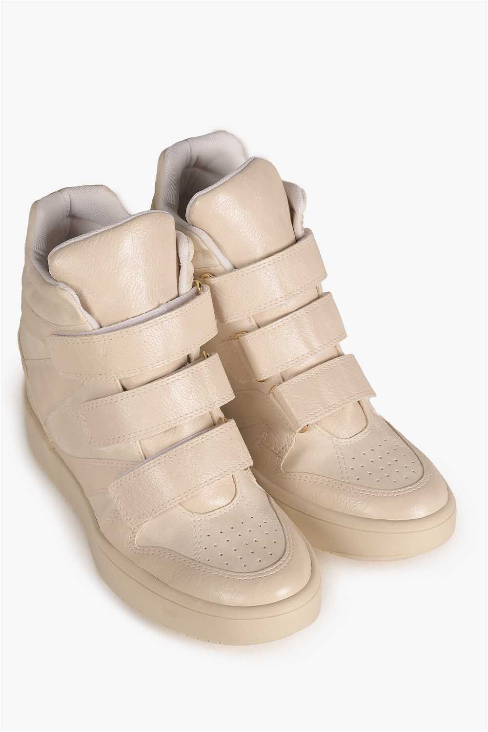 Tênis Feminino Cano Alto Mundial Anahi Off White 4