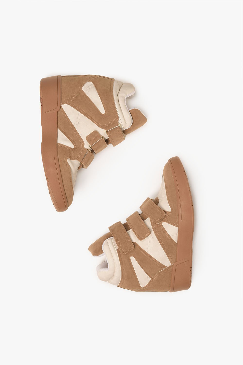 Tênis Feminino Cano Alto Mundial Anahi Bege 3