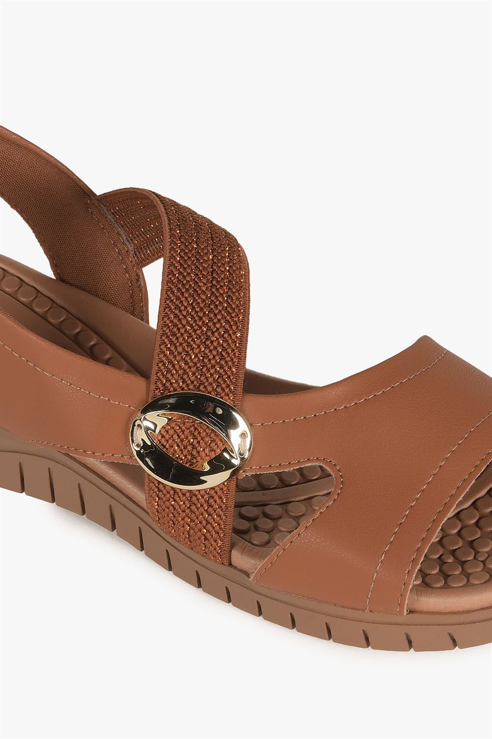 Conforto Feminino Sandalia Campesí Olivia Caramelo 2