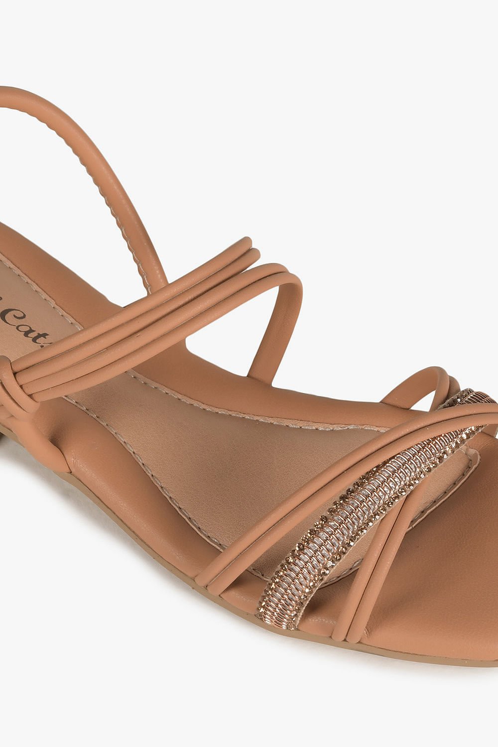 Sandália Infantil Salto Baixo Pink Cats Nica Marrom 2