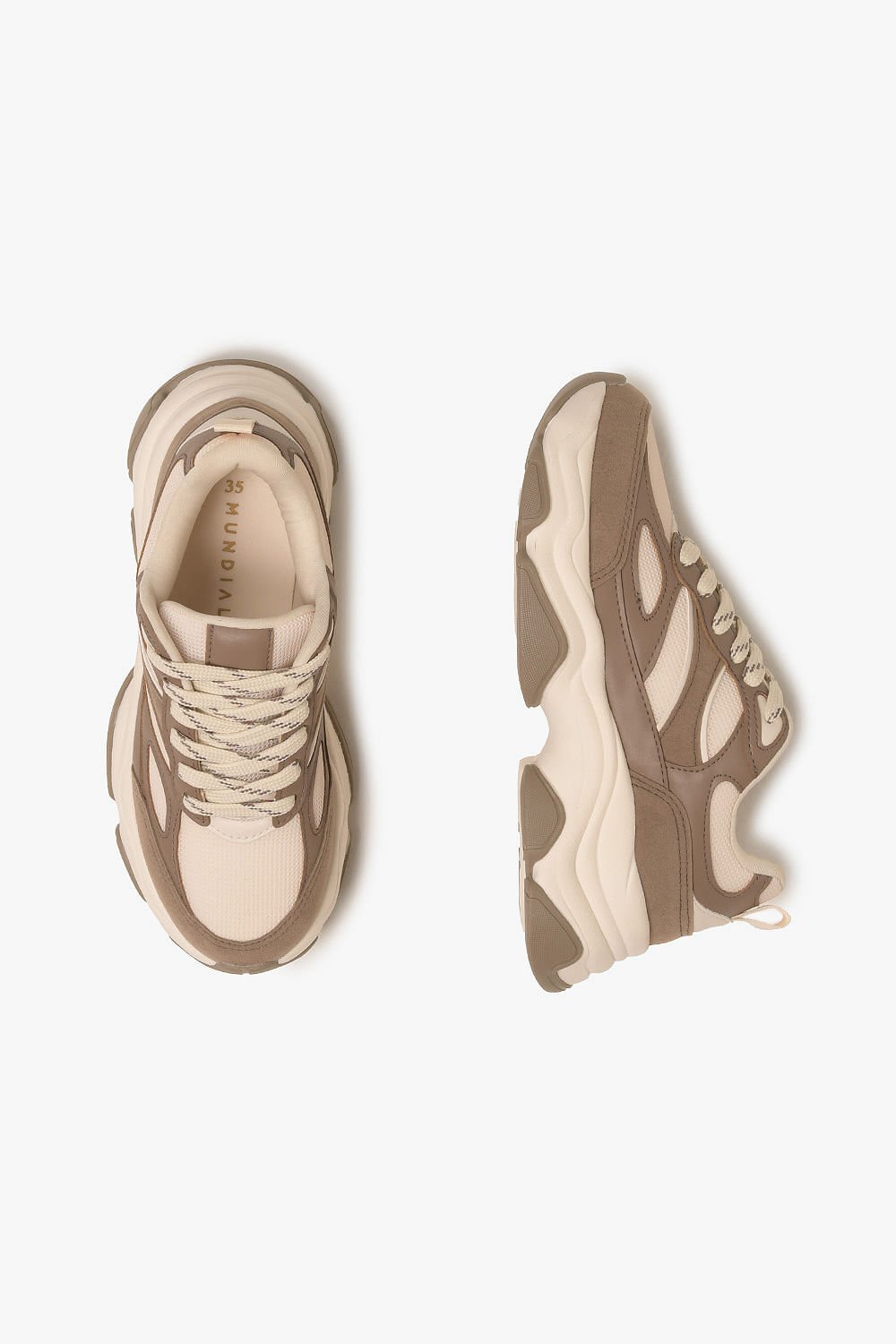 Tênis Feminino Mundial Ylenia Bege 3