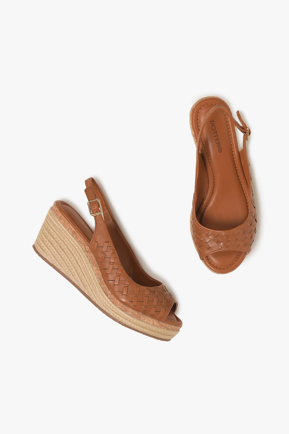 Sandália Feminina Anabela Bottero Maisie Caramelo 3