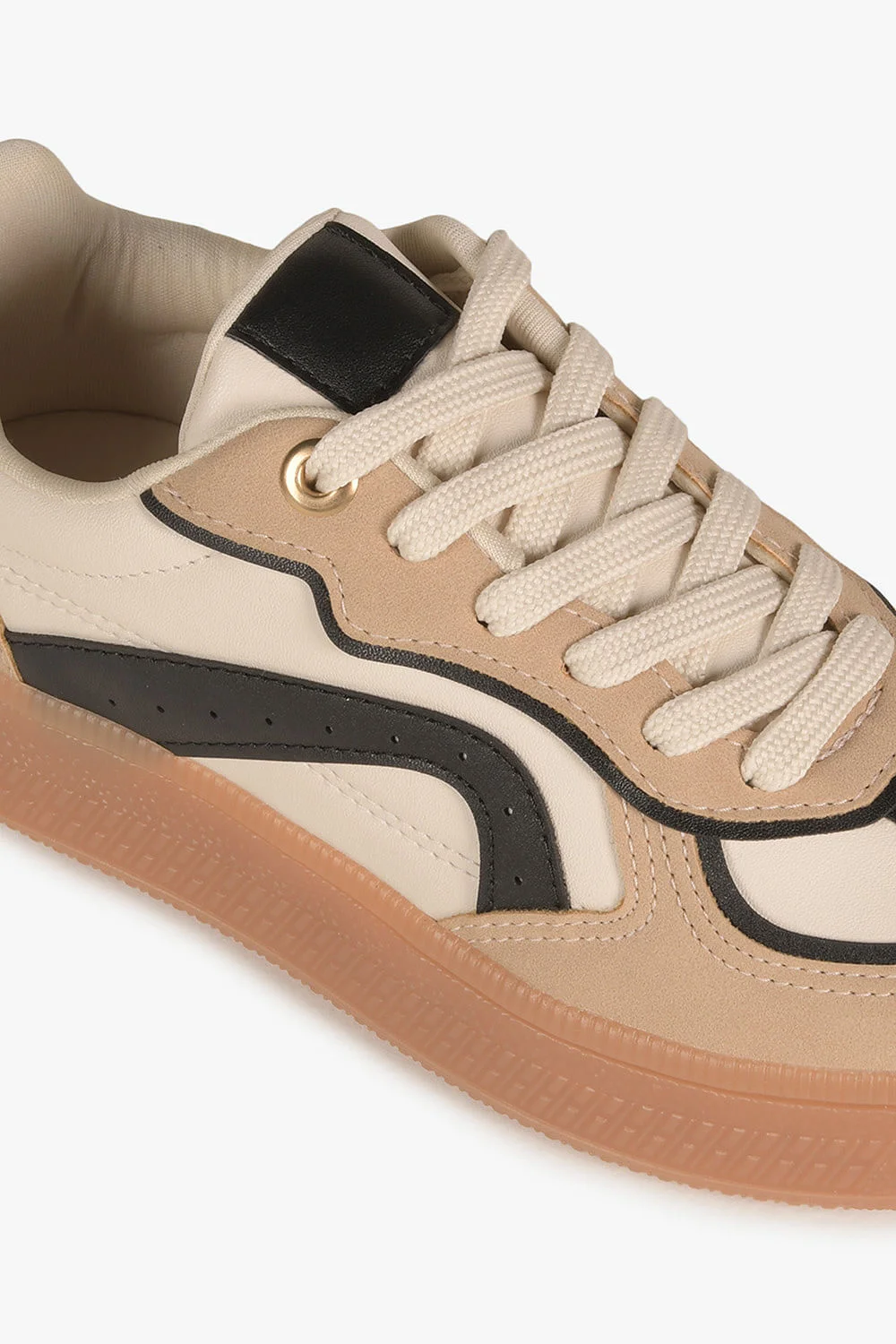 Tênis Feminino Plataforma Mundial Yulia Bege/Preto 2