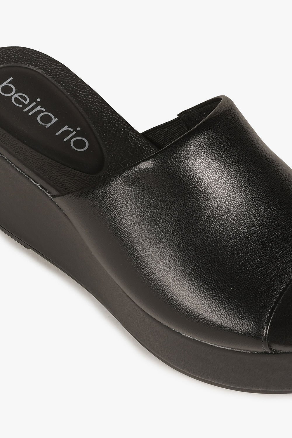 Tamanco Feminino Anabela Beira Rio Amora Preto 2