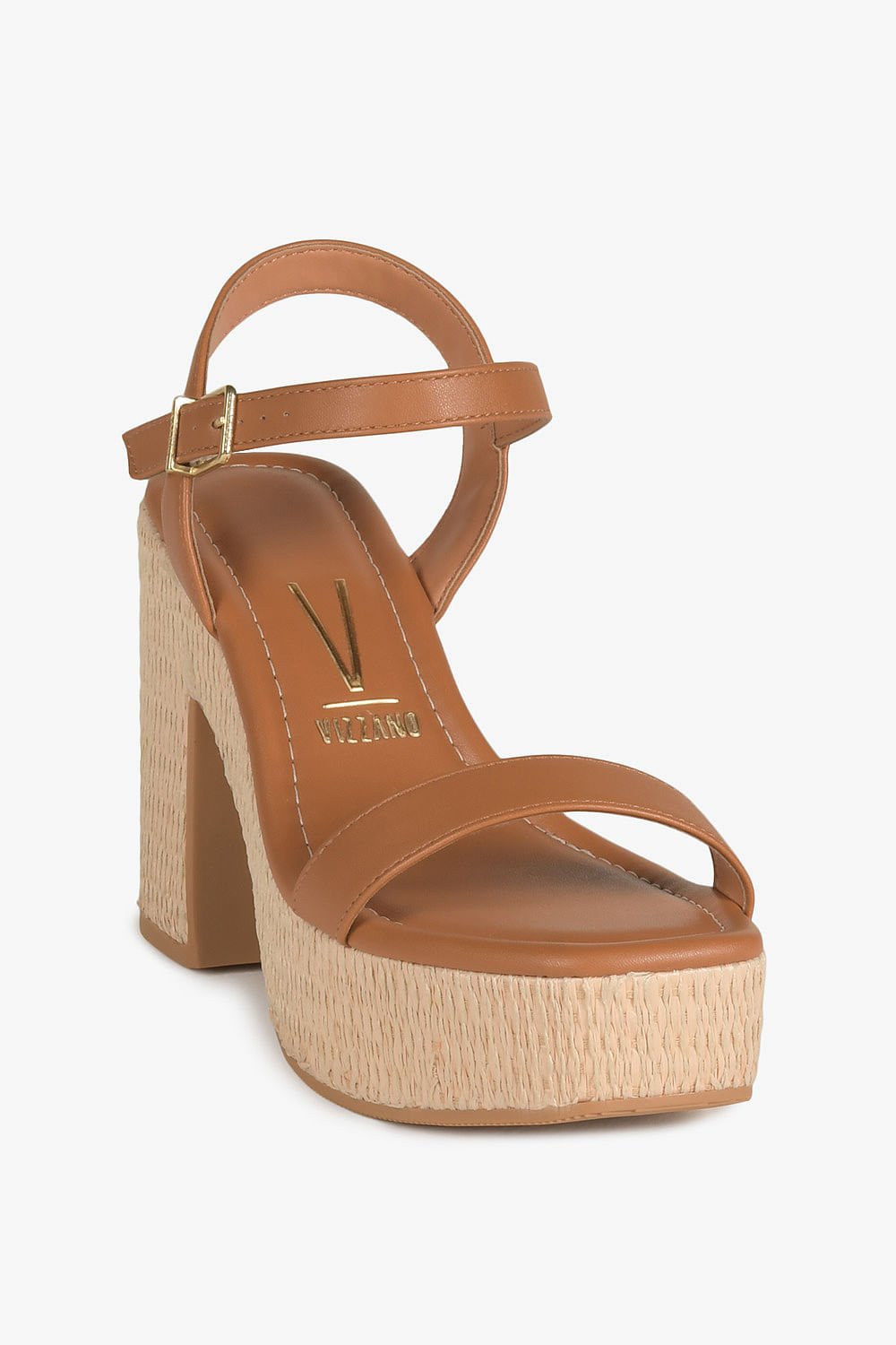 Sandália Feminina Salto Alto Vizzano Samantha Caramelo 4