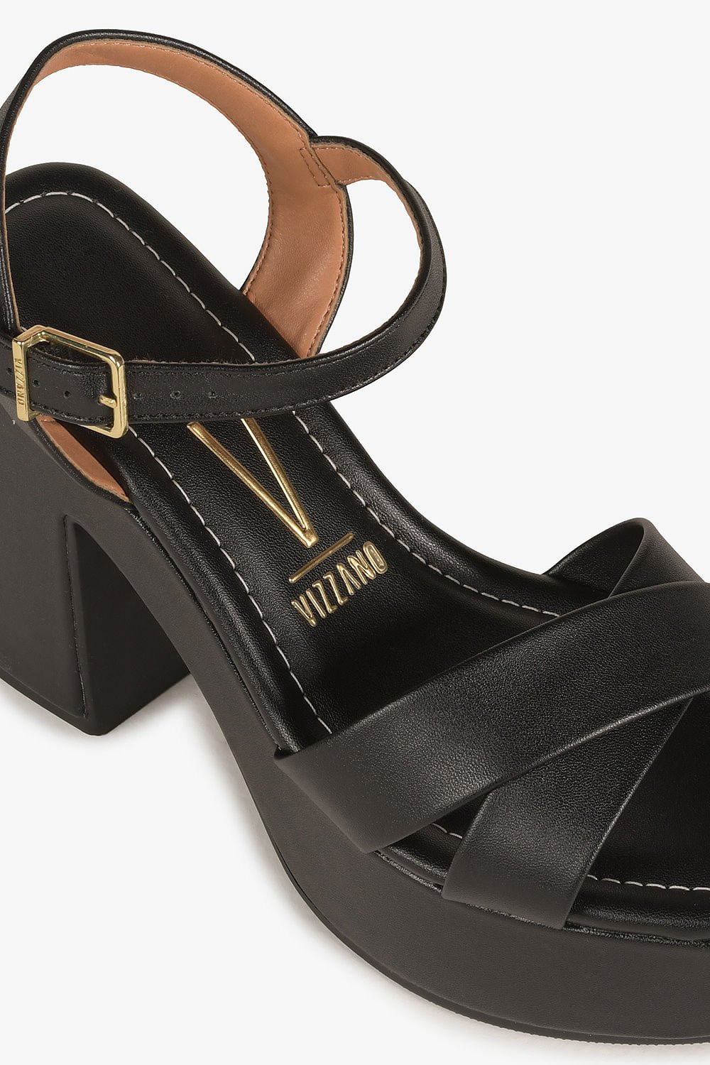 Sandália Feminina Salto Alto Vizzano Zoe Preto 2