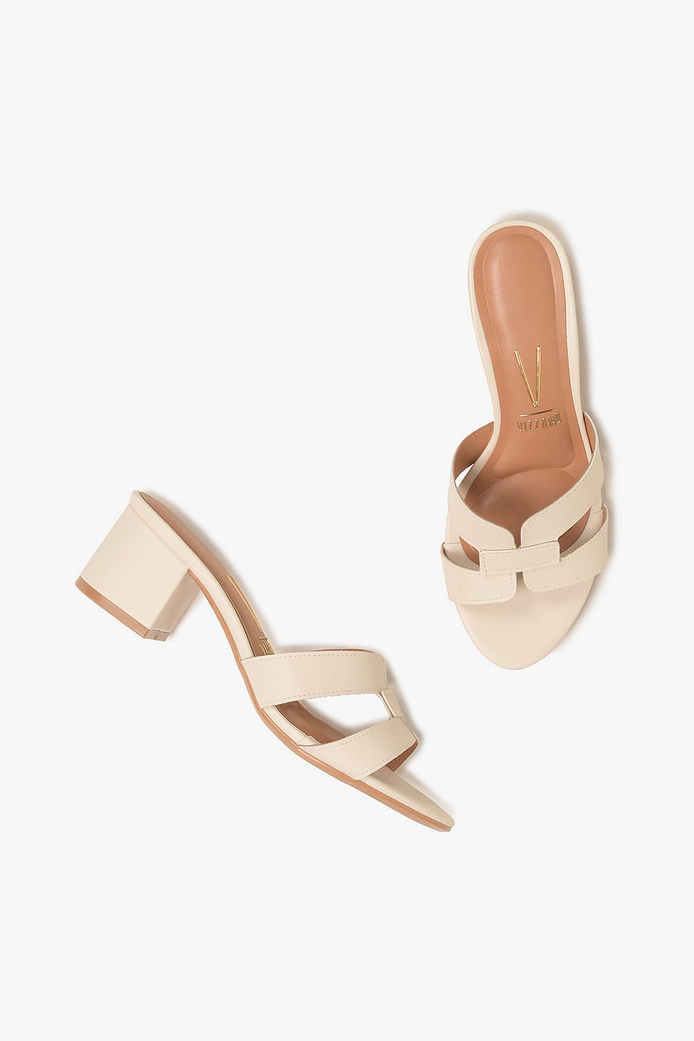 Sandália Feminina Salto Médio Vizzano Camille Off White 3