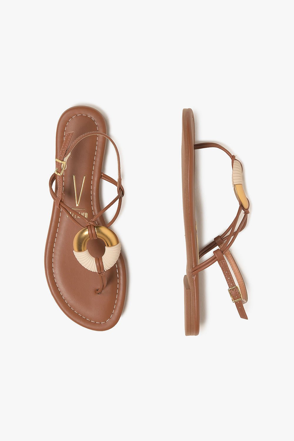 Rasteira Feminina Vizzano Elisabetta Caramelo 3