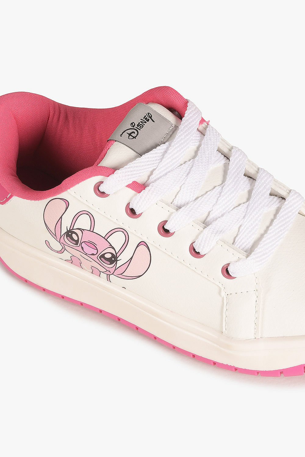 Tênis Infantil Danguinho Lillo Stitch Branco/Rosa 2